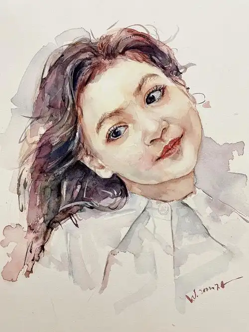 水彩人物