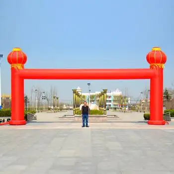 2022新款定制开业充气拱门彩虹门气柱拱门充气立柱拱门开业庆典方形