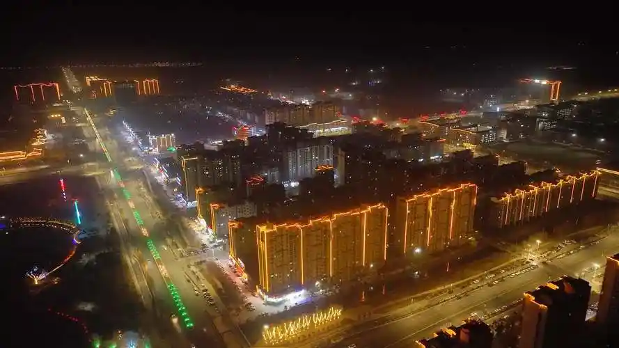 扶沟县城管局亮化工程溢华彩点点灯光暖人心