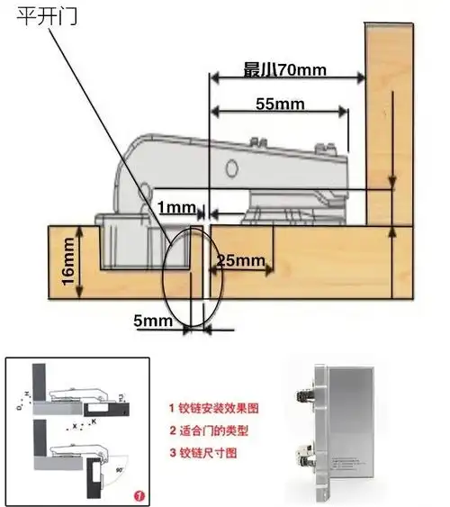 dtc东泰平开门阻尼铰链180度铰链 橱柜90度转角柜插入柜合页