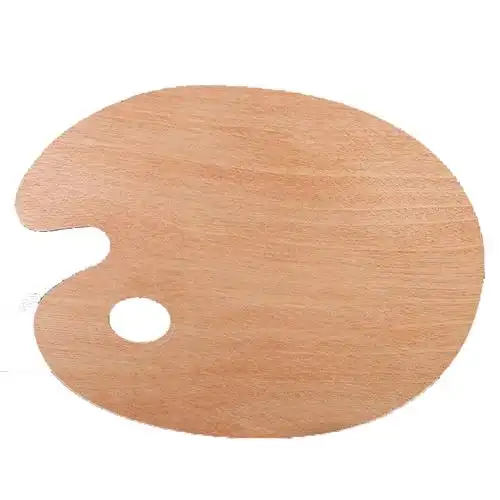 调色板轩逸画45厘厚高密度油画调色盘椭圆丙烯调色调色盘