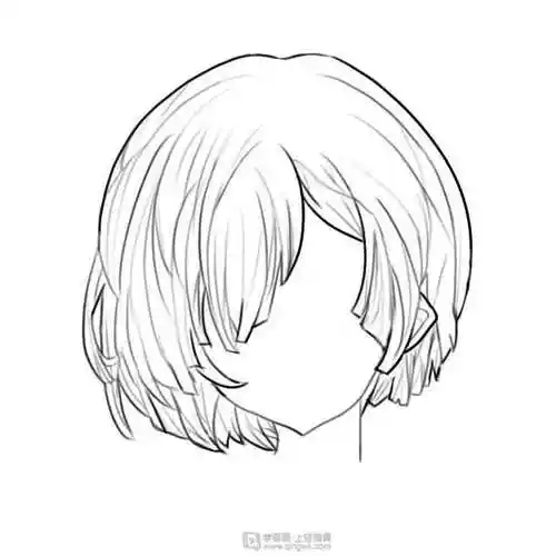 作业:从零开始学板绘之头发画法训练 - 用户x - 轻微课