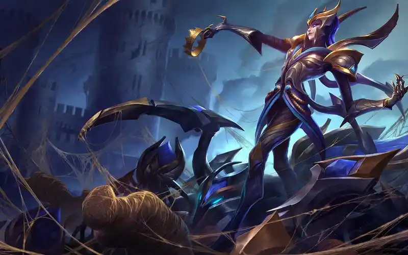 lol蜘蛛女皇伊莉丝桌面锁屏_很强的打野英雄