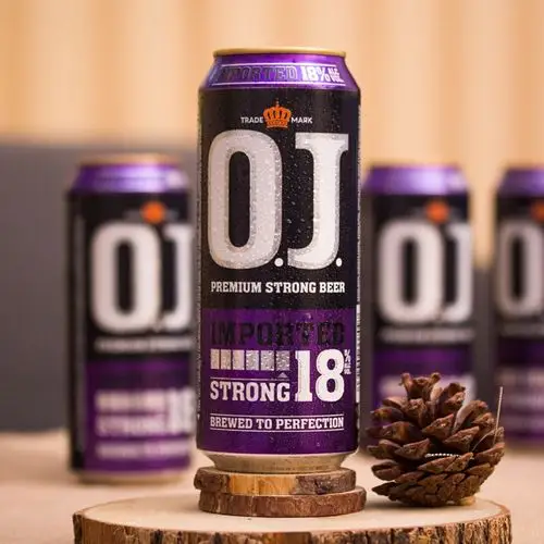 爷们的重口味!oj烈性18度荷兰原装进口强劲烈性啤酒500nl*1罐装