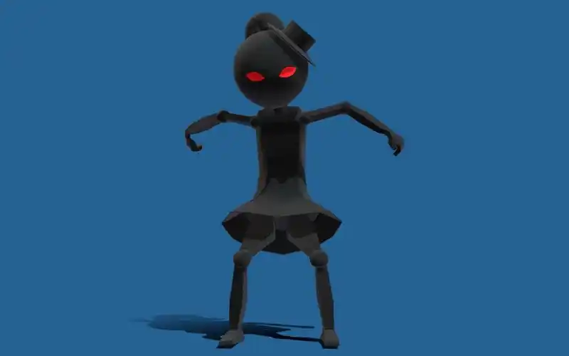 3d模型 - 女火柴人儿 - 附原文件获取地址_哔哩哔哩_bilibili