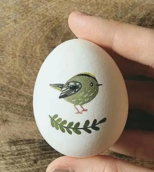 用干花来转印图案到蛋壳上,吃鸡蛋也变得更高级.