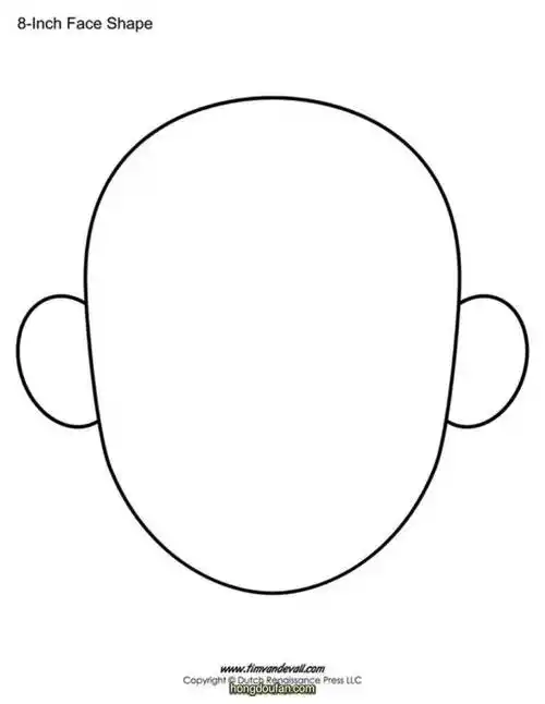 认识五官可打印图片素材下载!-红豆饭小学生简笔画大全