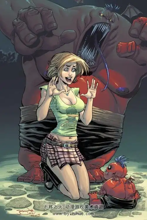 482张欧美漫画风格彩稿画集 - 不移之火资源网