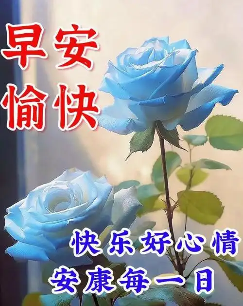 早上好漂亮问候语图片