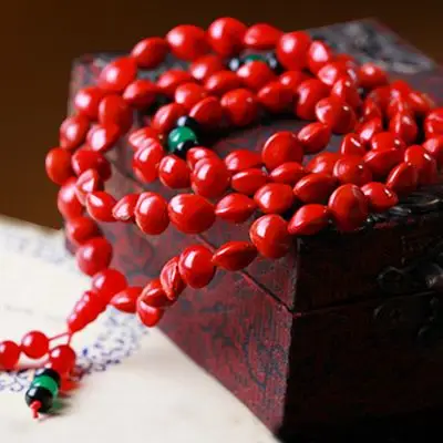 胭脂泪天然相思豆手串