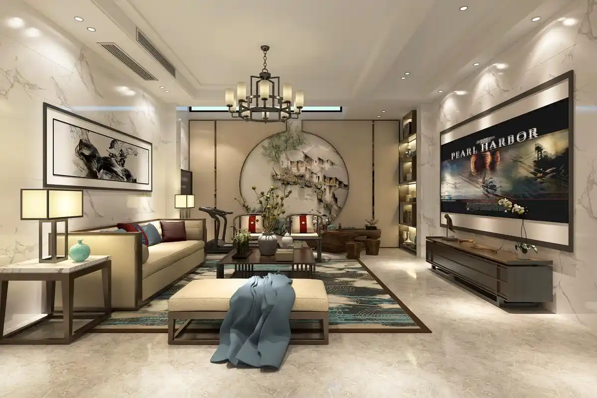 中式四居室250平米65万-泉山雅院装修案例-苏州房天下家居装修网