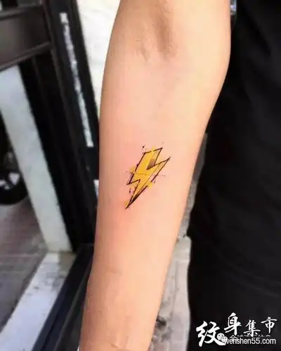 闪电纹身闪电纹身手稿闪电纹身手稿图案