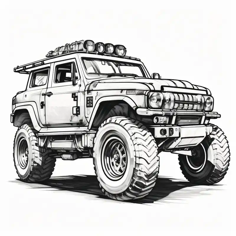 07黑白素描汽车头像96 亲们,看看这些超酷的黑白素描风格汽车头像