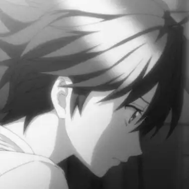 男头动漫黑白侧脸,动漫头像图片