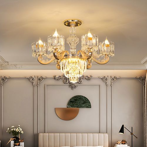 新款欧式客厅吊灯2020年水晶轻奢客厅灯大气现代简约大厅餐厅灯饰