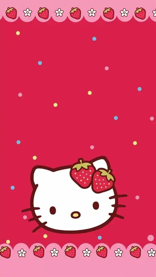 hellokitty粉色系iphone7壁纸