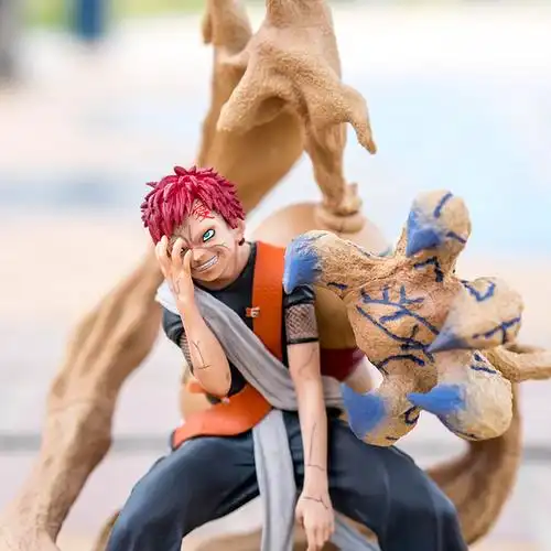 优质火影忍者我爱罗国产手办沙暴战斗雕像动漫二次元桌面摆件礼物