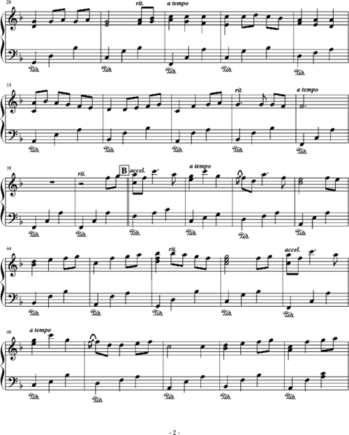 千与千寻五线谱