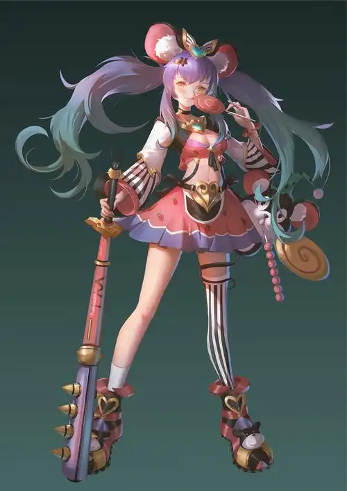 半厚涂鼠女人设|插画|游戏原画|小超人lc - 原创作品 - 站酷 (zcool)