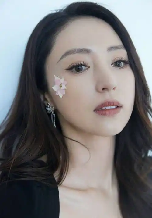 董璇黑色长裙大好身材写真_锁骨_照片_真会