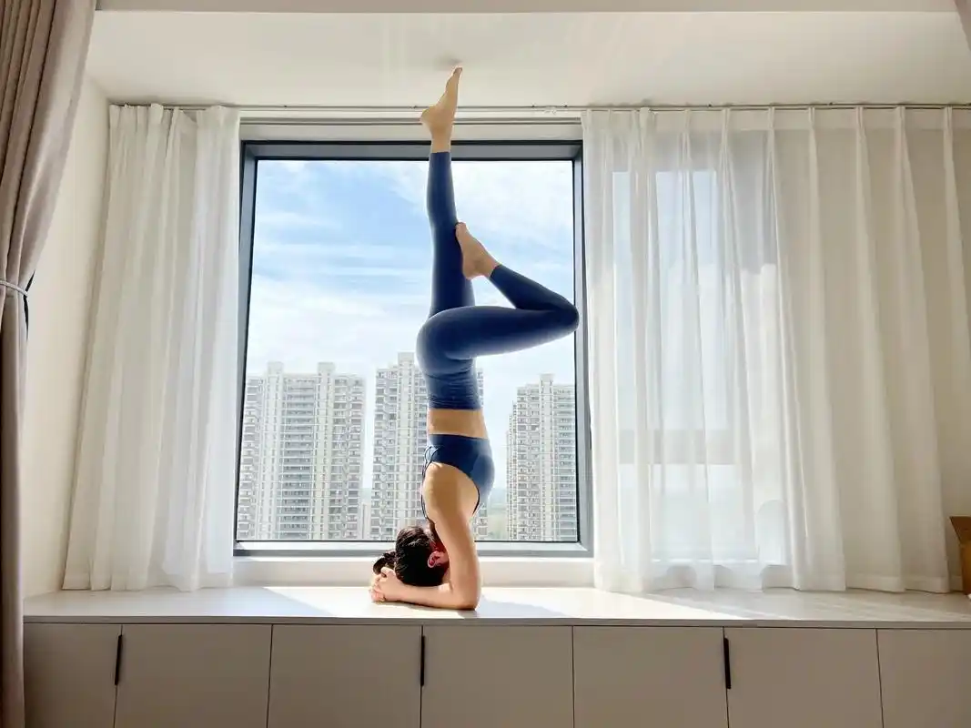 瑜伽照片打个卡