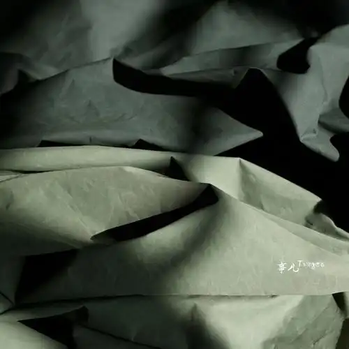 事儿日本涂蜡棉布布料复古做旧油布质感泼溅海绵垫