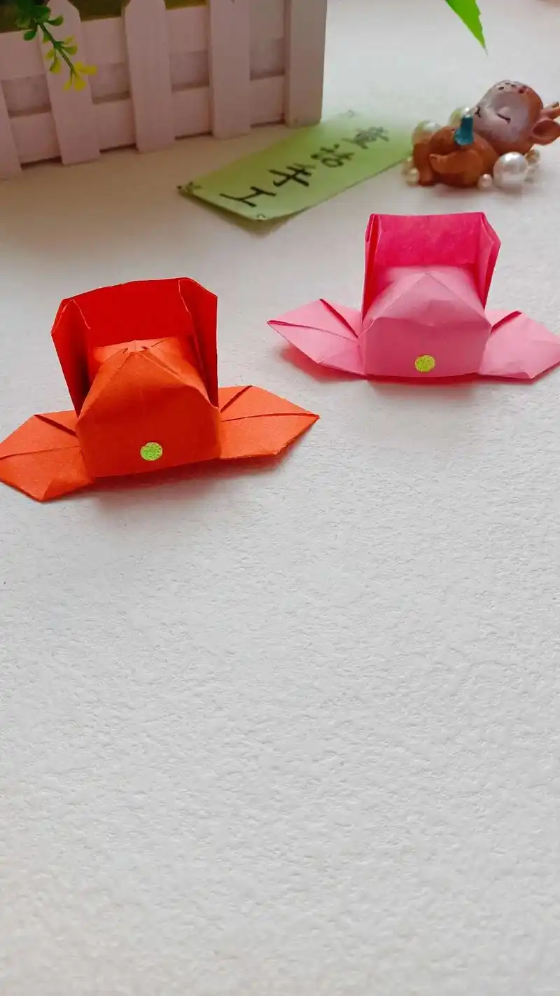 状元帽折纸教程来咯.#图文热搜词创作任务 #折纸帽教程 #一 - 抖音