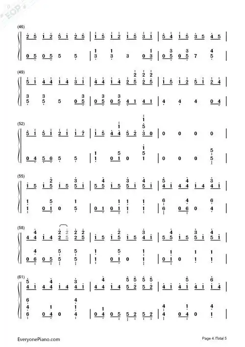 of me-jon schmidt双手简谱预览4-钢琴谱文件(五线谱,双手简谱,数字谱