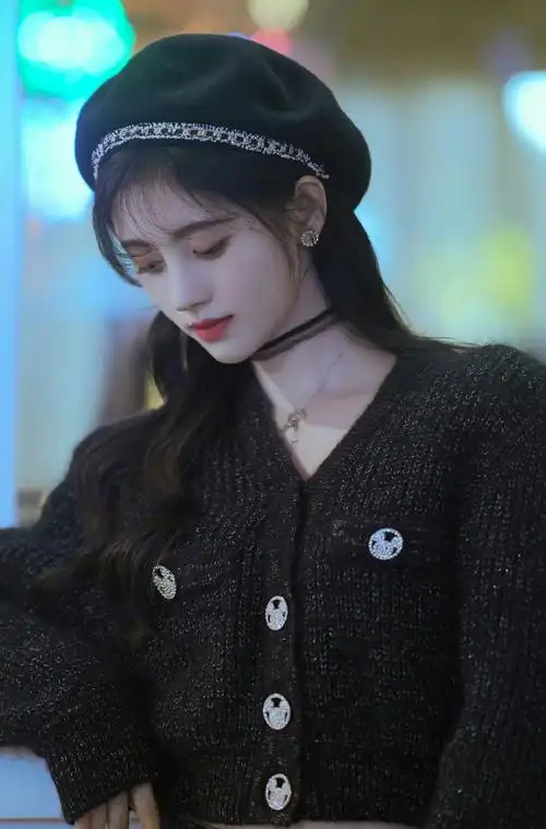 鞠婧祎(104)鞠婧祎衣服吊带断了——黑色系#鞠婧祎