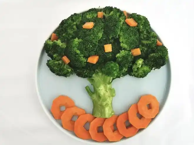 西兰花吉祥发财树的做法 西兰花吉祥发财树的做法图片