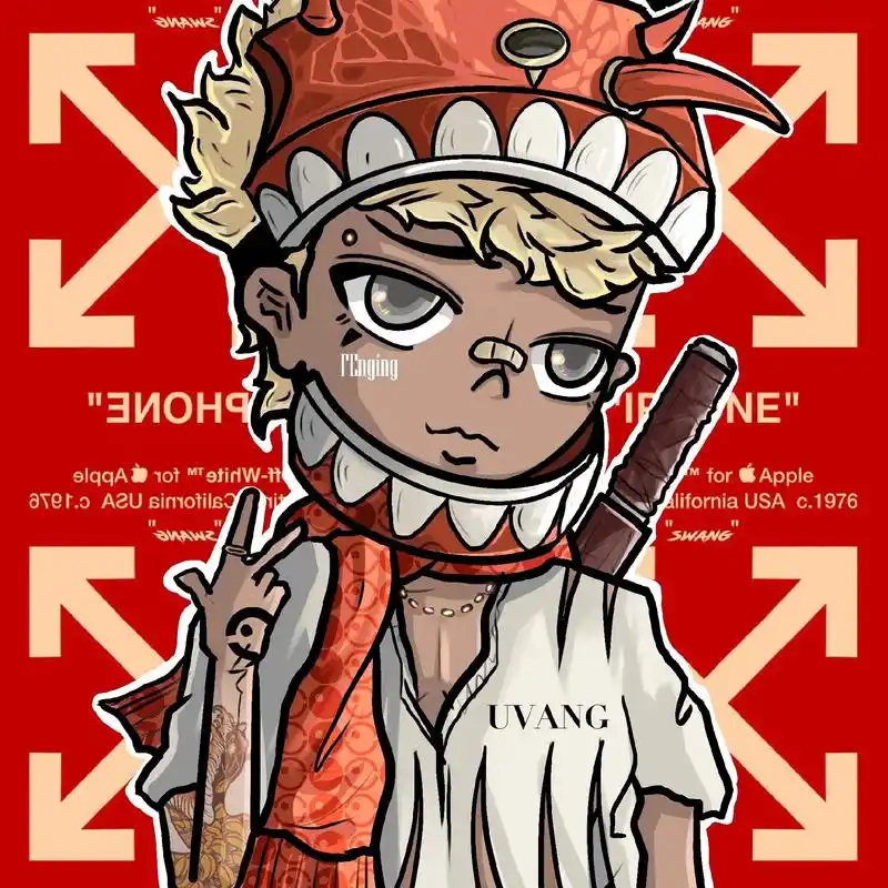 曲里的,蛰么摔#男生头像 #嘻哈头像 #hiph - 抖音