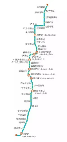 地铁5号线是目前在建的最长的地铁线路,北起新都,南至天府新区,待过