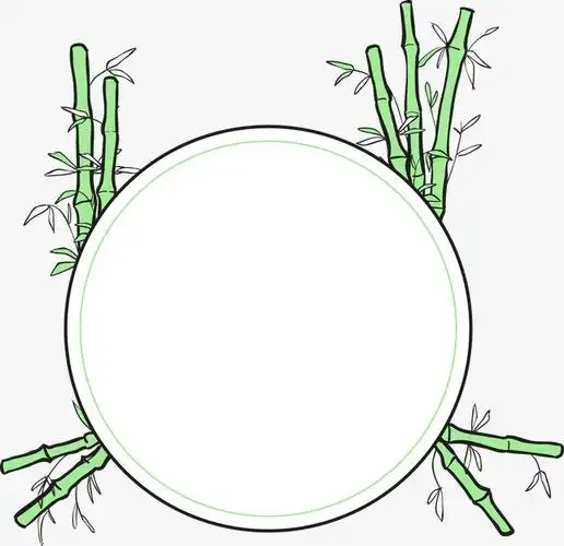 竹子矢量图_矢量简易竹子标签png素材-90设计