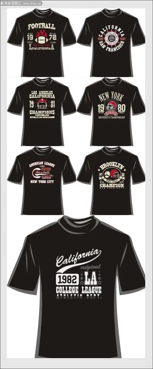 数字t恤印花图案图片素材