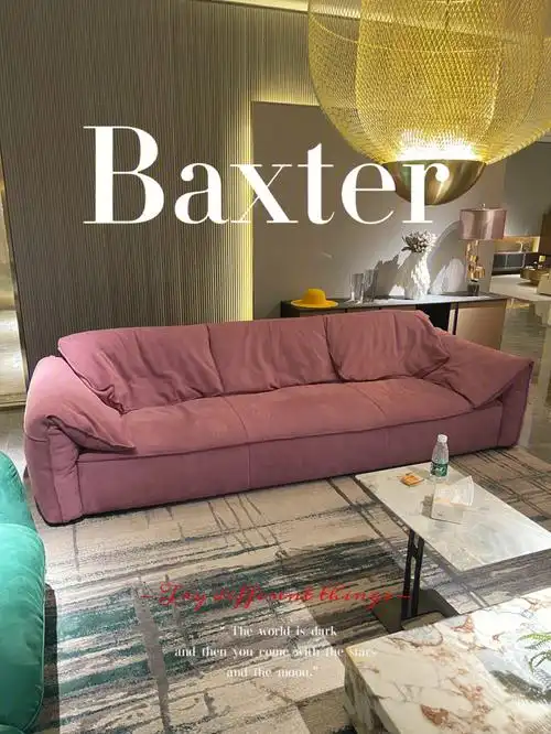 baxter网红沙发玫粉色躺下就不想起来了