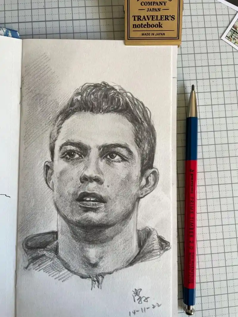 这个球星我绘—打卡画c罗96