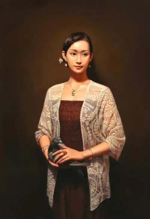 青年画家赵也油画肖像欣赏