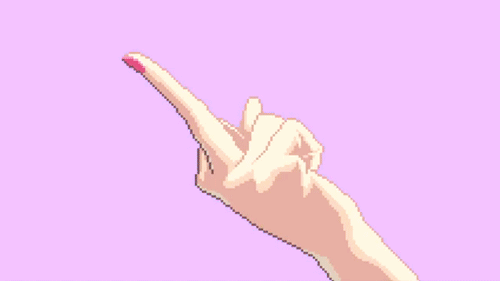 中指脏话红指甲爆你菊花gif动图_动态图_表情包下载_soogif