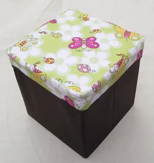 多功能正方形帆布收纳凳