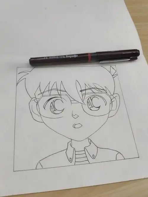 柯南动漫#手绘  #动漫 #画画  #名侦探柯南  #动漫手绘  #动漫人物