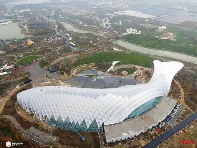 2021扬州世界园艺博览会开幕在即 航拍园区芳容初_园林设计