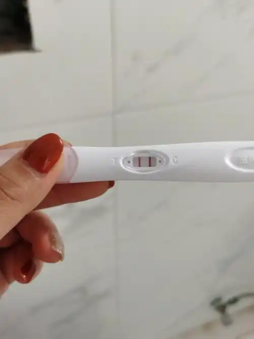 月经末是4月6号,5月9号第一个验孕棒,验出怀孕了,跟老公备孕了3年终于